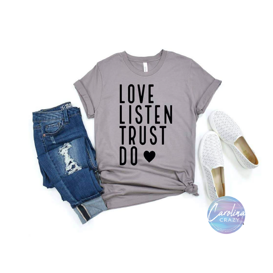 LOVE LISTEN TRUST DESIGN